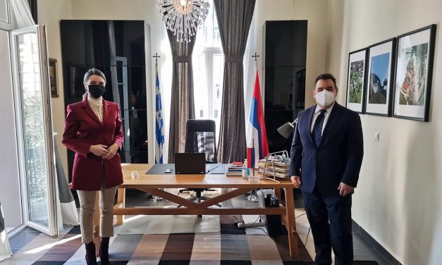 Εθιμοτυπική επίσκεψη του Πρόεδρου του ΚΩΘ, Γεώργιου Κωνσταντινίδη