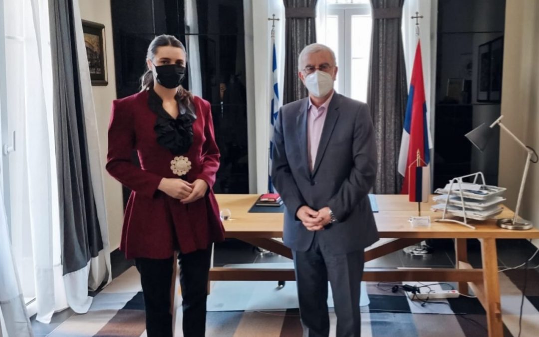 Στράτος Σιμόπουλος – Εθιμοτυπική επίσκεψη του Βουλευτή Ά Θεσσαλονίκης στην Αντιπροσωπεία της Σερβικής Δημοκρατίας στην Ελλάδα