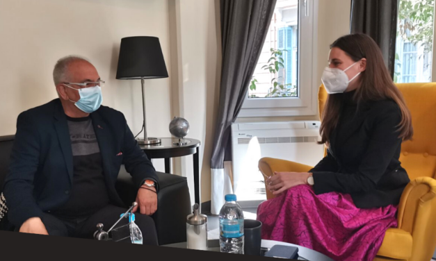 Εθιμοτυπική επίσκεψη από τον Πρόεδρο Εφορευτικής Επιτροπής Βαφοπουλείου, Δημήτρη Παπαζαχαρίου