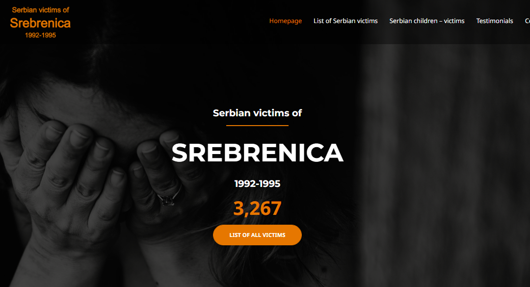 Serbian victims of SREBRENICA 1992-1995