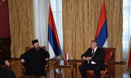 Radovan Višković – Συνάντηση του Πρωθυπουργού της Σερβικής Δημοκρατίας με τον Ηγούμενο της Ιεράς Μονής Χιλανδαρίου