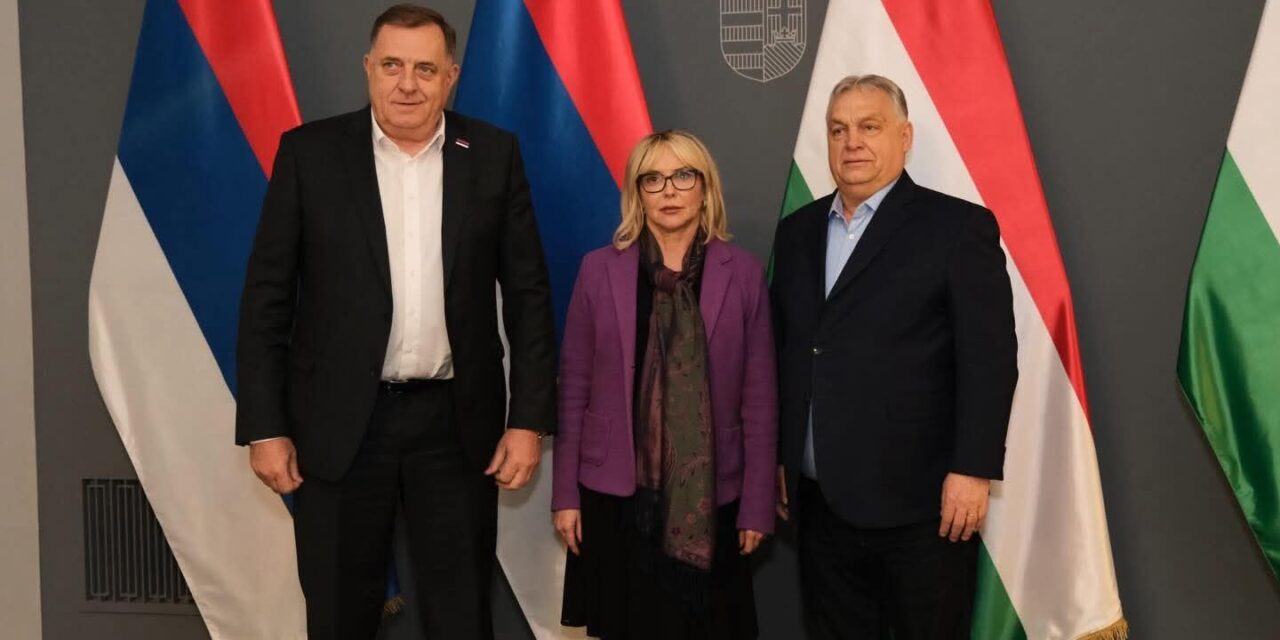 Η Άνα Τρίσιτς Μπάμπιτς και ο Μίλοραντ Ντόντικ στην Ουγγαρία με τον Βίκτορ Όρμπαν