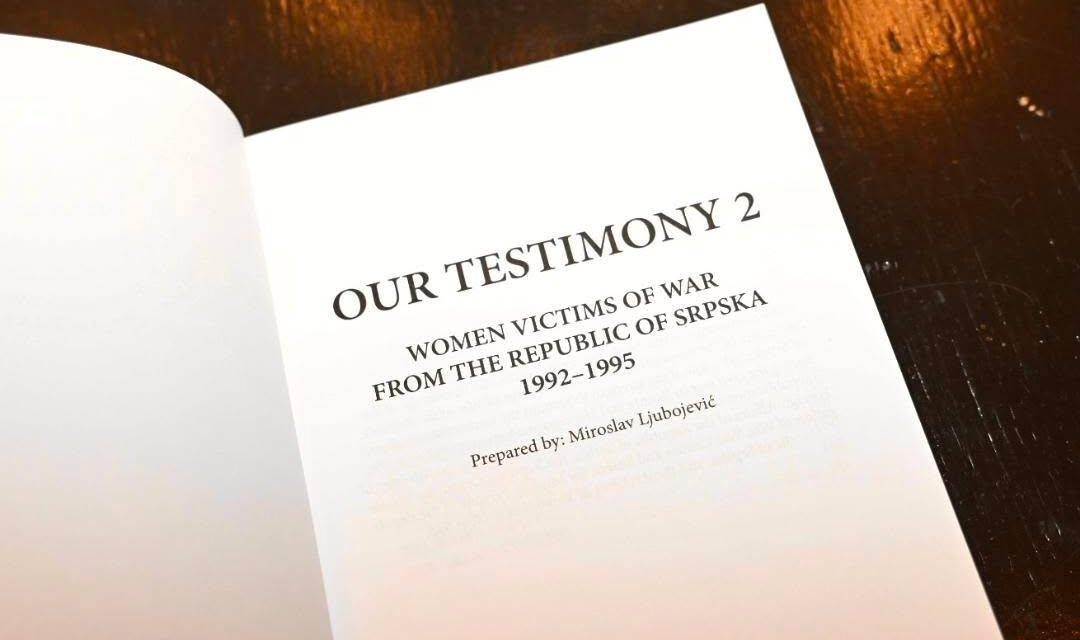 Промоција монографије „Наша исповијест два – жене жртве рата из Републике Српске 1992-1995“