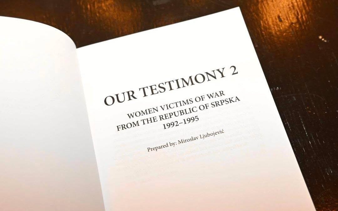 Παρουσίαση της μονογραφίας “Η δική μας μαρτυρία 2 – Γυναίκες θύματα του πολέμου στη Σερβική Δημοκρατία 1992–1995”